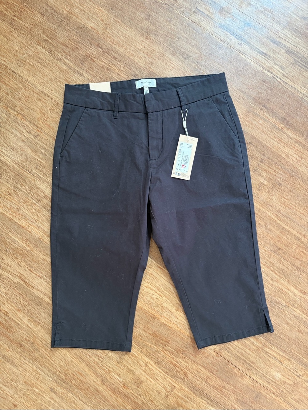 NWT Part Two Renata Capri Crop Pants, Black, Sz 40 (us 10) - Picture 5 of 9